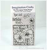 SO: Imagination Crafts Decoupage Stamps - Pansy