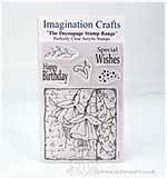 SO: Imagination Crafts Decoupage Stamps - Fuchsia