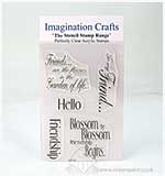 SO: Imagination Crafts Stencil Stamps - Friendship