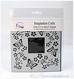 SO: Imagination Crafts Stencil Template - Butterfly Blossom Border