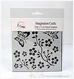 SO: Imagination Crafts Stencil Template - Butterfly Blossom Duo
