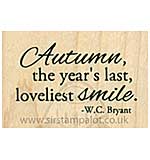 SO: Inky Antics - Wood Stamp - Autumns Smile