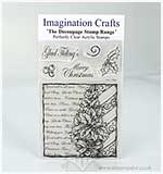 SO: Imagination Crafts Christmas Decoupage Stamps - Holly Tree