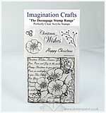SO: Imagination Crafts Christmas Decoupage Stamps - Winter Bouquet