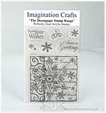 SO: Imagination Crafts Christmas Decoupage Stamps - Snowflake