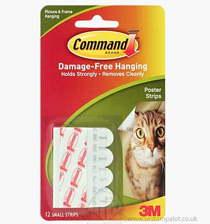 SO: Command Mounting Adhesive Poster Strips for Hanging (12pk)