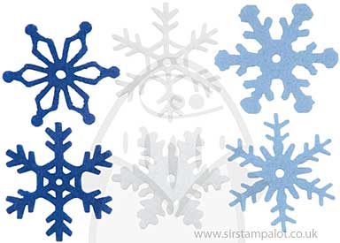 SO: Medium Winter Felt Snowflakes (Average 36)