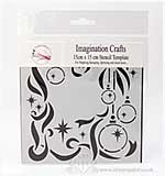 SO: Imagination Crafts Stencil Template - Hanging Christmas Baubles