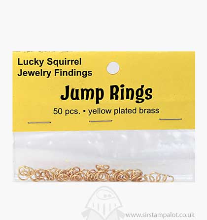 SO: Jewelry Findings Yellow Plated Brass - 6mm Jump Rings (50 pcs)