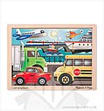 SO: Melissa and Doug - Wooden Jigsaw Puzzle - On the Go (12pcs)