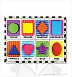 SO: Melissa and Doug - Chunky Wooden Puzzle - Shapes (8pcs)