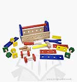 SO: Melissa and Doug - Take-A-Long Tool Kit 24 Wooden Pieces