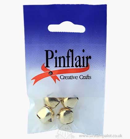 SO: Pinflair Jingle Bells Gold 5/8\" inch