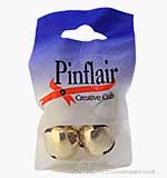 SO: Pinflair Jingle Bells Gold 1" inch