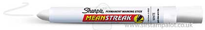 SO: Sharpie - Mean Streak Permanent Marking Stick Pen - White Opaque