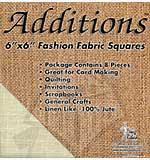 SO: Fine Weave Natural 6x6 Fashion Fabric Squares (8PK)