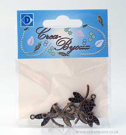 SO: Crea-Byoux Metal Embellishments - Steampunk Dragonflies 5PK
