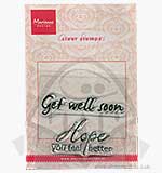 SO: Marianne Design Clear Stamps - Get well soon