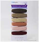 SO: Coloured Craft String - Naturals (9m of each colour)