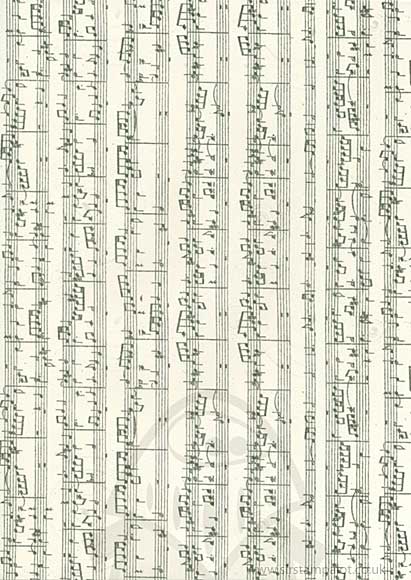 SO: Music Notes Kraft Paper 100g (A4 x 10 sheets)