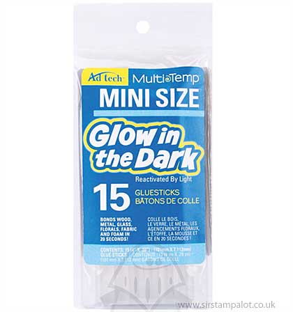SO: Mini Size Glow in the Dark Glue Sticks 15PK