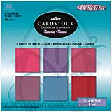 SO: Textura 6x6 Textured Cardstock Pad - Glamour 24 Sheets