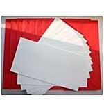 SO: White Card & Red Envelope 10pk (235 x 121mm)