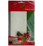 SO: A6 Card Kit - 4 Cute 3D Christmas Card with Envelope