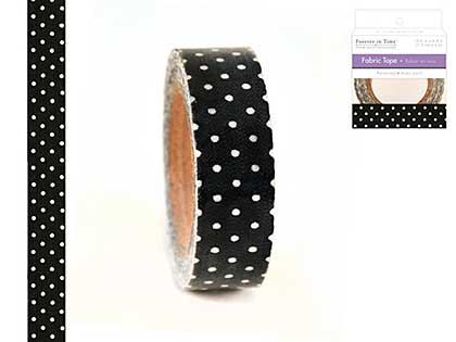 SO: Forever in Time - Fabric Tape - Dots Black