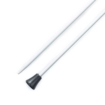 SO: KnitPro Basix Aluminium Single Point Needles 25cm (1 Pair) (2.50mm)