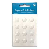 SO: Hobby Crafting Fun - Epoxy DOT Stickers Ø 14mm (12 pcs)