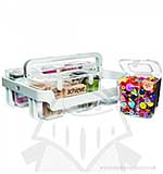 SO: Deflecto Stackable Caddy Organiser - (4 small and 1 medium compartments)