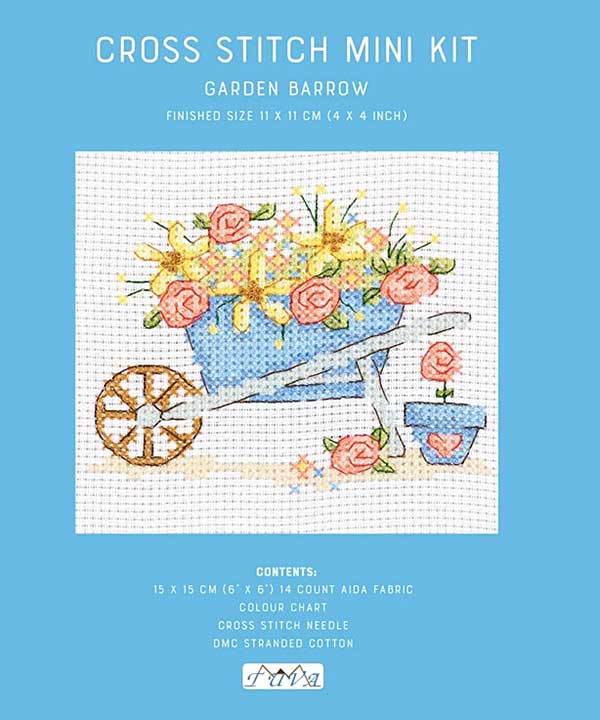 SO: Cross Stitch Mini Kit - Garden Barrow