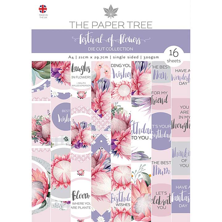 The Paper Tree A Festival of Flowers A4 Die Cut sheets