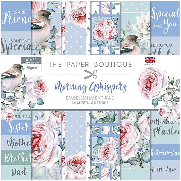The Paper Boutique Morning Whispers 8x8 Embellishments Pad
