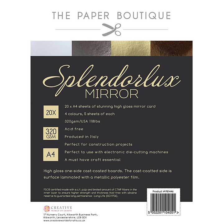 The Paper Boutique Splendorlux Mirror Card
