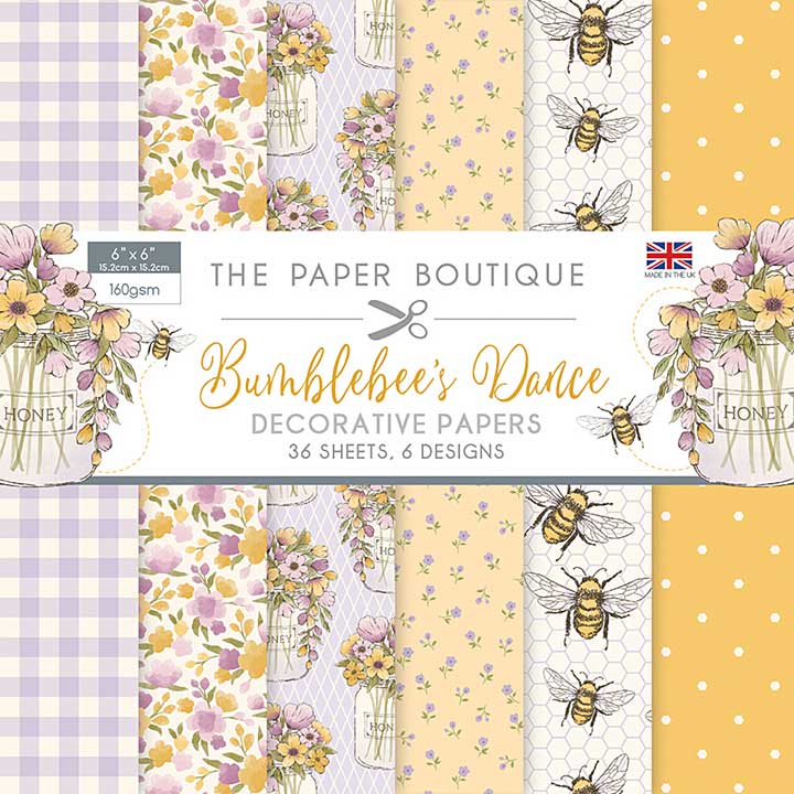 SO: The Paper Boutique Bumblebees Dance 6 in x 6 in Paper Pad