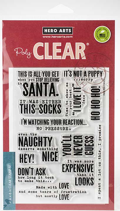 Hero Arts Clear Stamps - Snarky Christmas Messages (4x6)