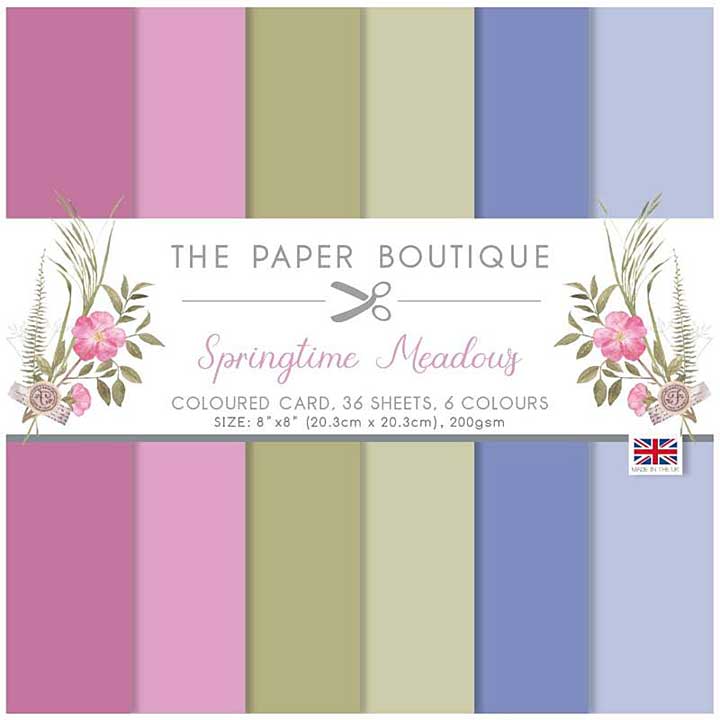 The Paper Boutique Springtime Meadows Colour Card Collection