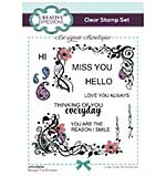 Creative Expressions Designer Boutique Escape The Ordinary 6 in x 4 in Clear Stamp Set