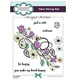 Creative Expressions Designer Boutique Hey Bud 6 in x 4 in Clear Stamp Set