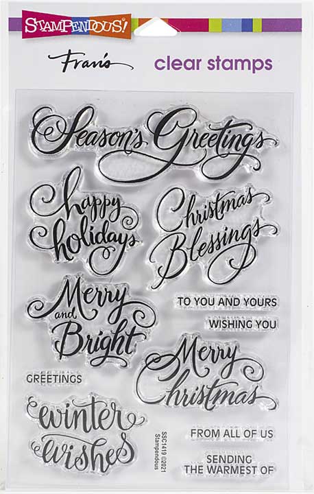 Stampendous Perfectly Clear Stamps - Brushed Greetings