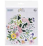 PinkFresh Floral Cardstock Die-Cuts - Happy Blooms