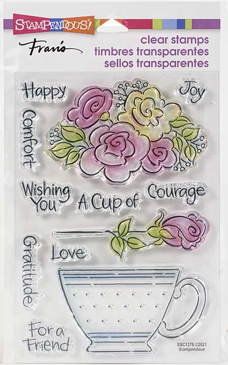 Stampendous Perfectly Clear Stamps - Pop Rose Teacup