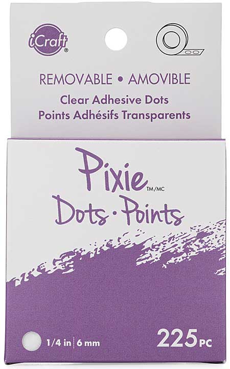 iCraft Pixie Dots Adhesive Dots - Removable 1-4 225pk