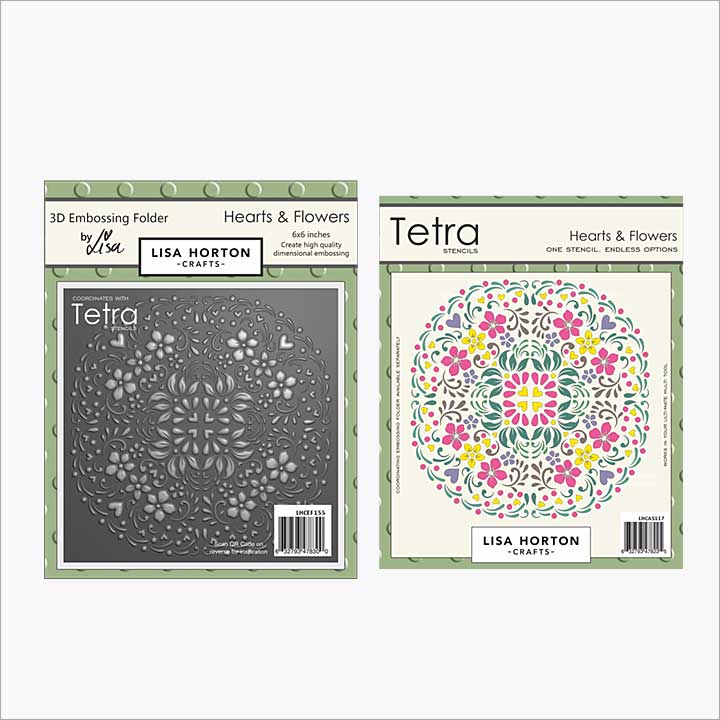Lisa Horton Crafts - Tetra Bundle - Hearts and Flowers