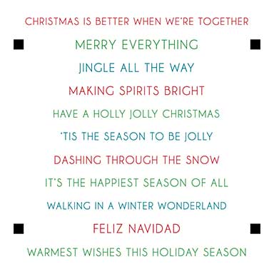 LDRS Creative Christmas Sentiment Stack 4x4 Inch Clear Stamps (LDRS3407)