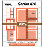 SO: Crealies Cardzz Dies No.575 Frame and Inlays Xandra (3x square + 1x rectangle) (CLCZ575)