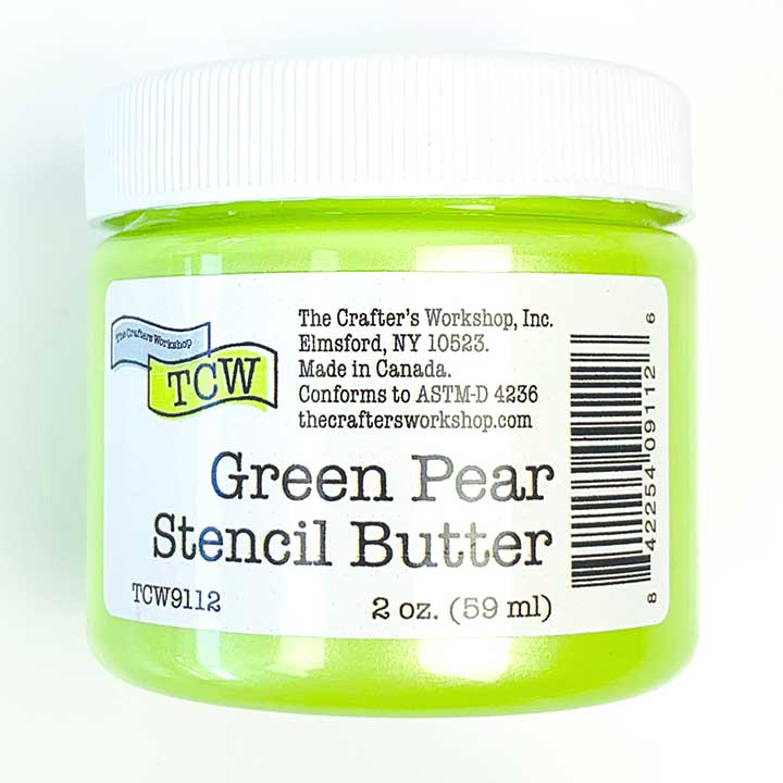 The Crafters Workshop Green Pear Stencil Butter 2 oz. (TCW9112)