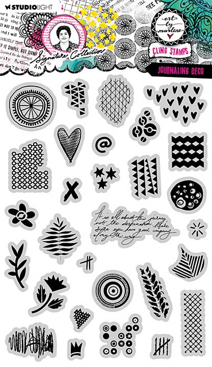 Art By Marlene Signature Collection Cling Stamp Journaling Deco (ABM-SI-STAMP689)
